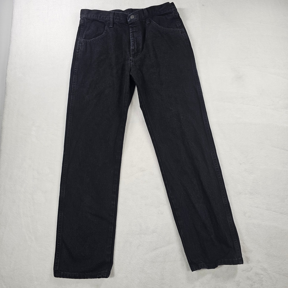 Rustler Straight Leg Jeans Mens 32x30 Black NWOT Cotton Denim Workwear